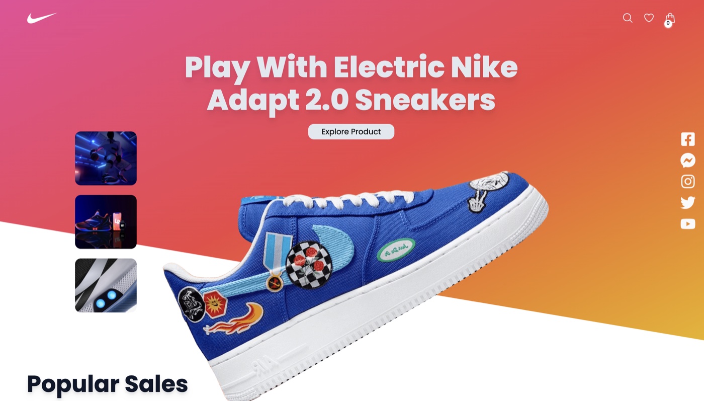 Nike Adapt 2.0 Storefront